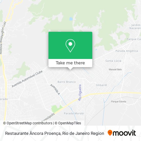 Mapa Restaurante Âncora Proença