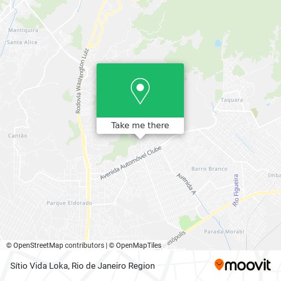 Sítio Vida Loka map