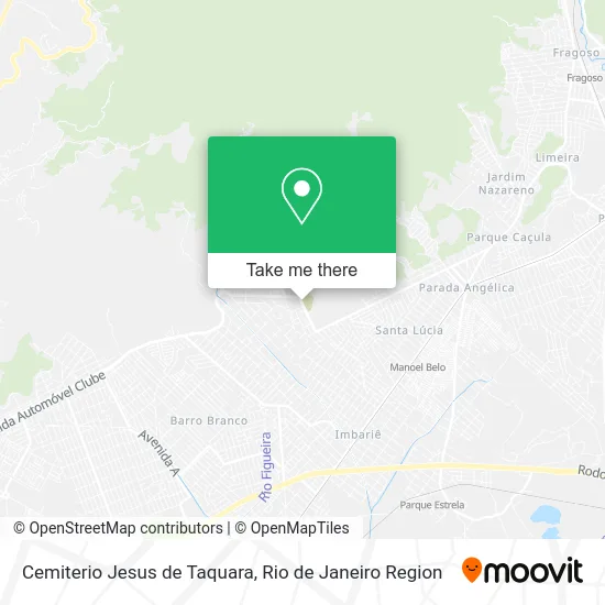 Cemiterio Jesus de  Taquara map