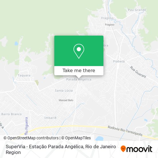 Mapa SuperVia - Estação Parada Angélica