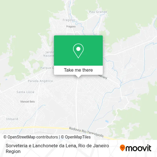 Sorveteria e Lanchonete da Lena map
