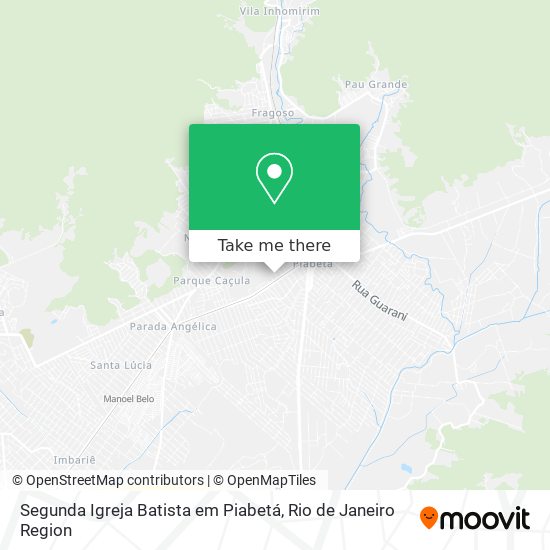 Segunda Igreja Batista em Piabetá map