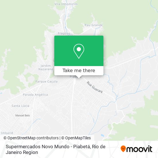 Supermercados Novo Mundo - Piabetá map