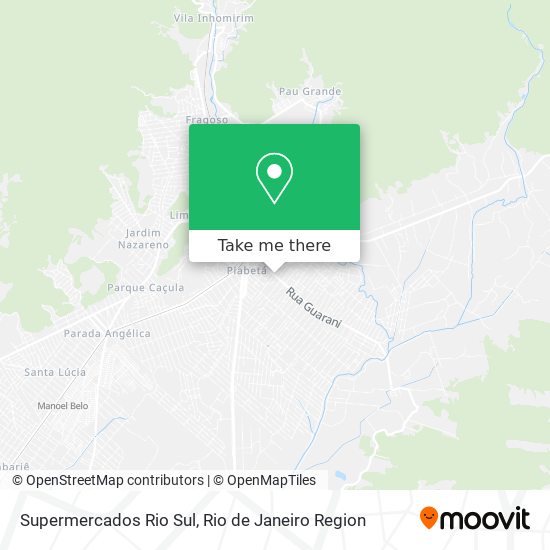 Supermercados Rio Sul map