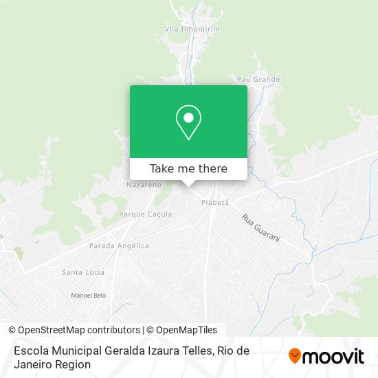 Mapa Escola Municipal Geralda Izaura Telles