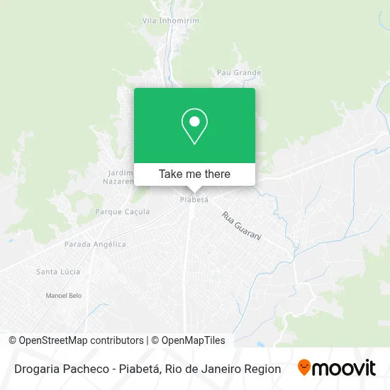 Drogaria Pacheco - Piabetá map