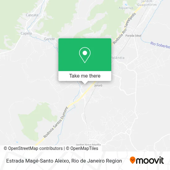 Estrada Magé-Santo Aleixo map