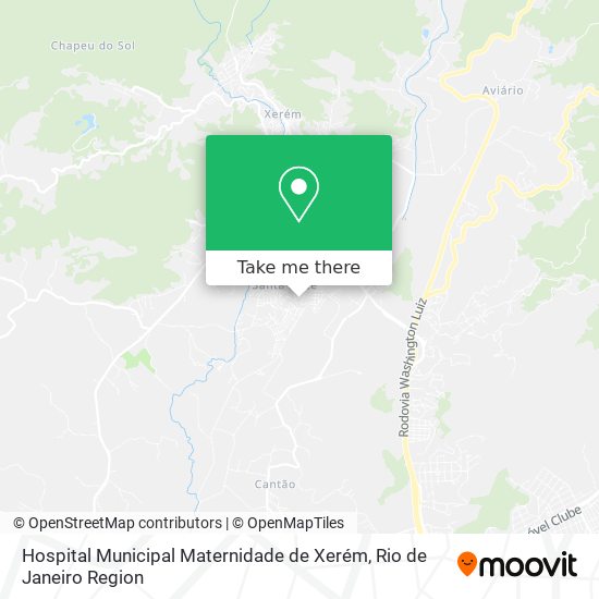 Hospital Municipal Maternidade de Xerém map