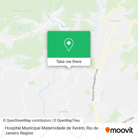 Hospital Municipal Maternidade de Xerém map