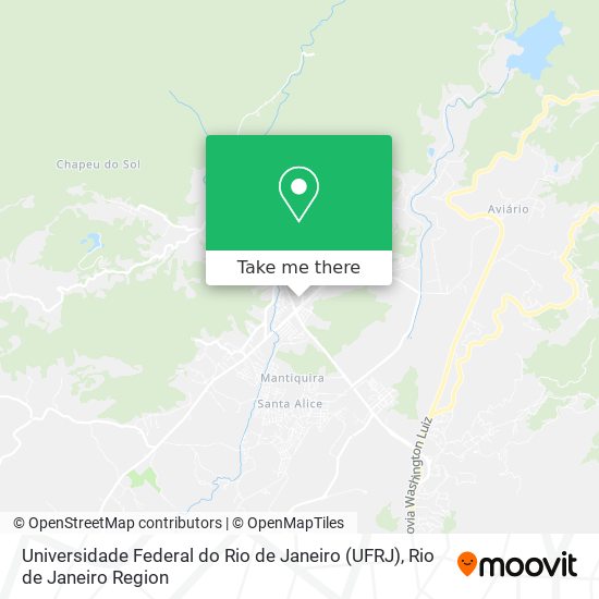 Universidade Federal do Rio de Janeiro (UFRJ) map