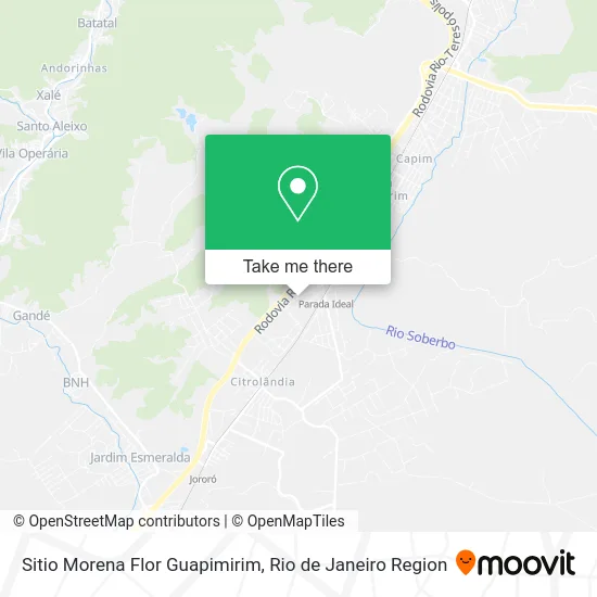 Sitio Morena Flor Guapimirim map