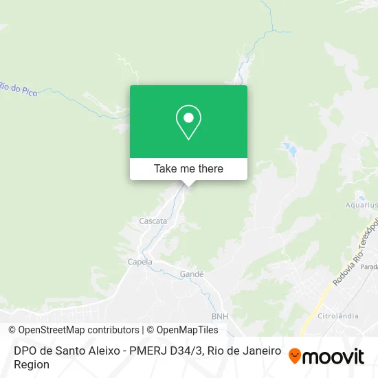 DPO de Santo Aleixo - PMERJ D34 / 3 map
