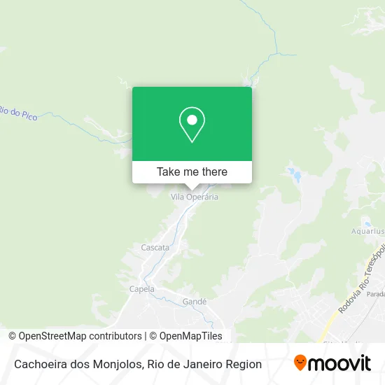 Cachoeira dos Monjolos map