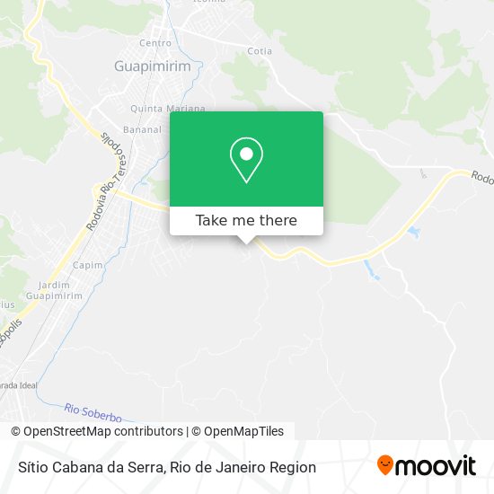 Sítio Cabana da Serra map