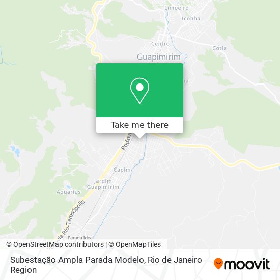 Subestação Ampla Parada Modelo map