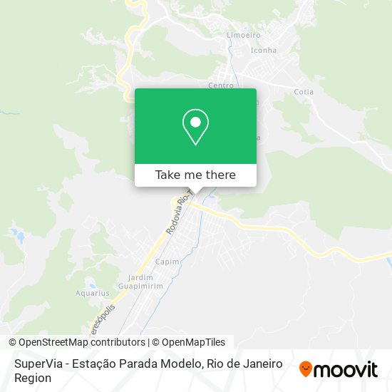 SuperVia - Estação Parada Modelo map