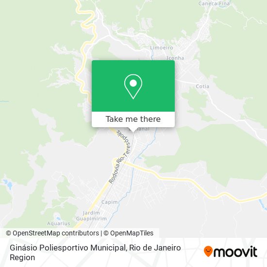 Ginásio Poliesportivo Municipal map