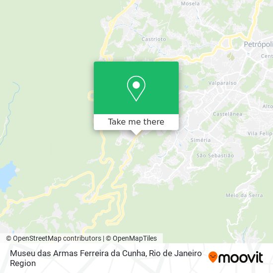 Mapa Museu das Armas Ferreira da Cunha