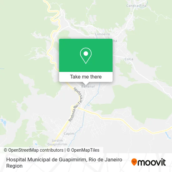 Hospital Municipal de Guapimirim map