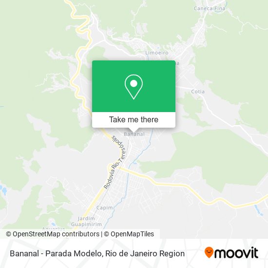 Bananal - Parada Modelo map