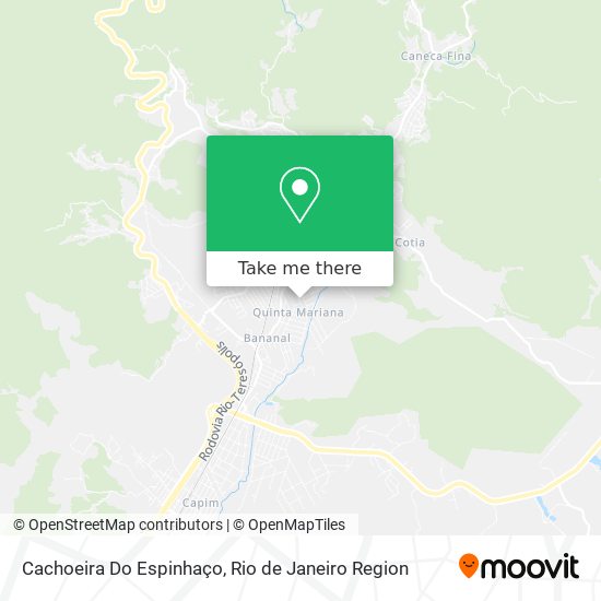 Cachoeira Do Espinhaço map