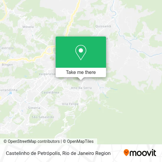Castelinho de Petrópolis map
