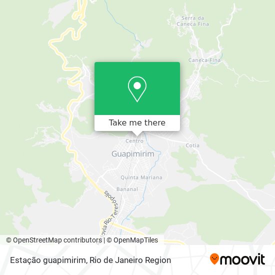 Estação guapimirim map