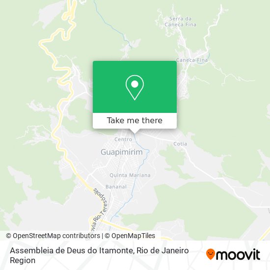 Mapa Assembleia de Deus do Itamonte