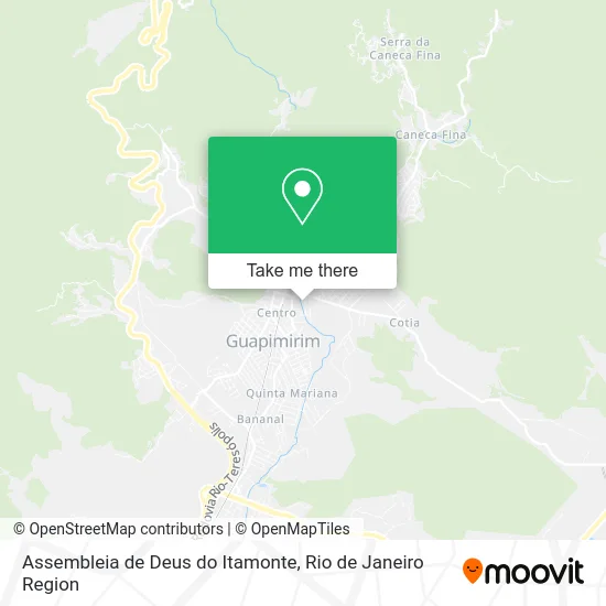 Assembleia de Deus do Itamonte map