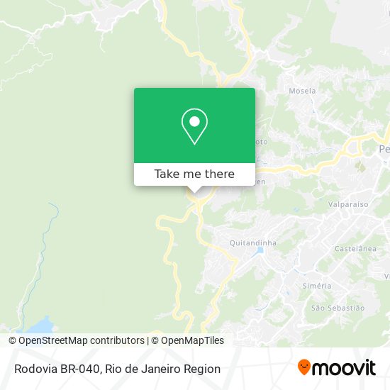 Rodovia BR-040 map