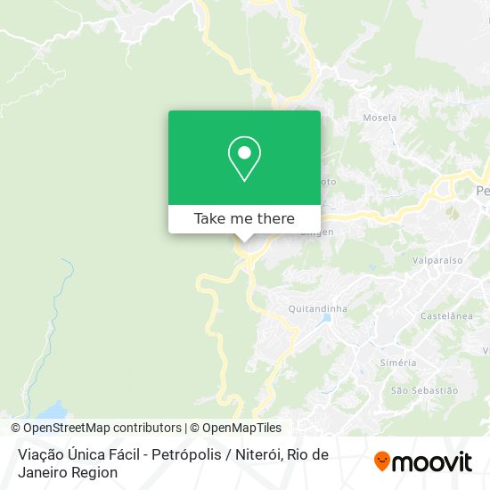 Mapa Viação Única Fácil - Petrópolis / Niterói