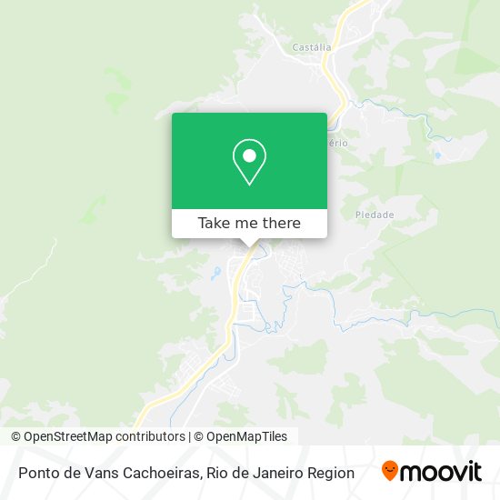 Ponto de Vans Cachoeiras map