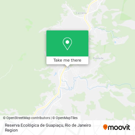 Mapa Reserva Ecológica de Guapiaçu