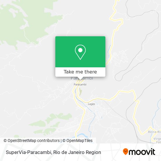 SuperVia-Paracambi map