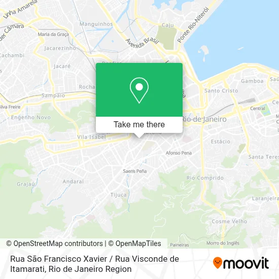 Rua São Francisco Xavier / Rua Visconde de Itamarati map