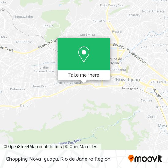 Mapa Shopping Nova Iguaçu