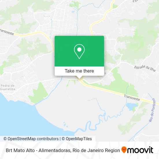 Brt Mato Alto - Alimentadoras map