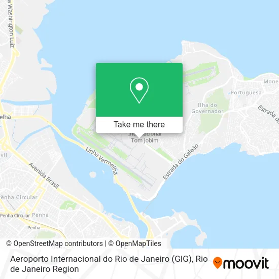 Aeroporto Internacional do Rio de Janeiro (GIG) map