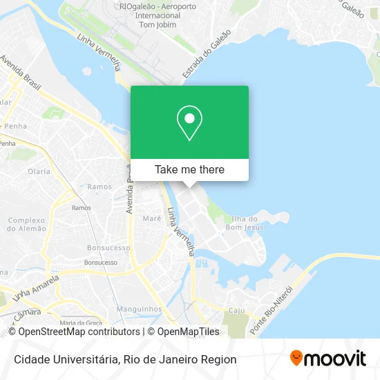 Cidade Universitária map