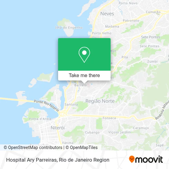 Hospital Ary Parreiras map