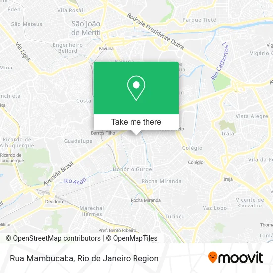 Rua Mambucaba map