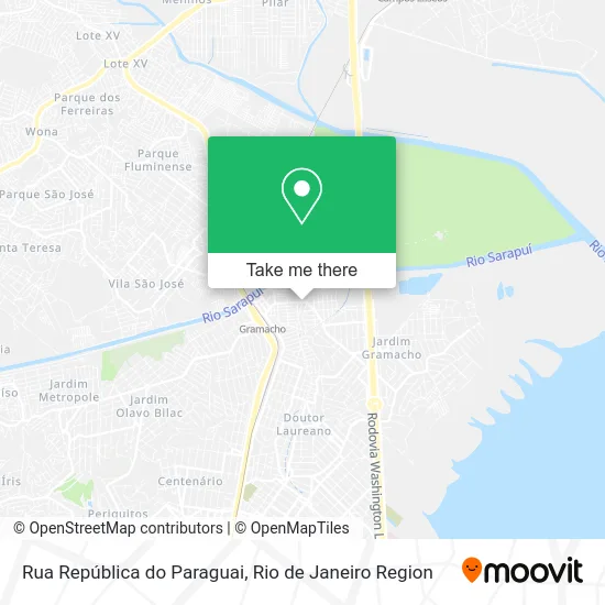 Rua República do Paraguai map
