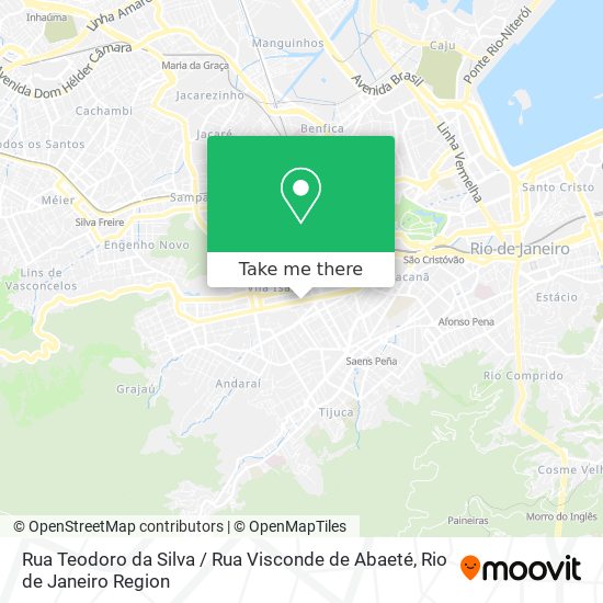 Rua Teodoro da Silva / Rua Visconde de Abaeté map