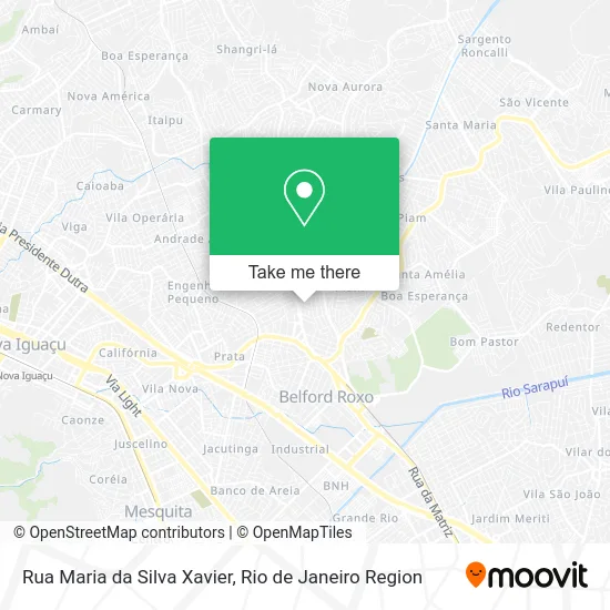 Rua Maria da Silva Xavier map