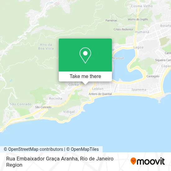 Rua Embaixador Graça Aranha map