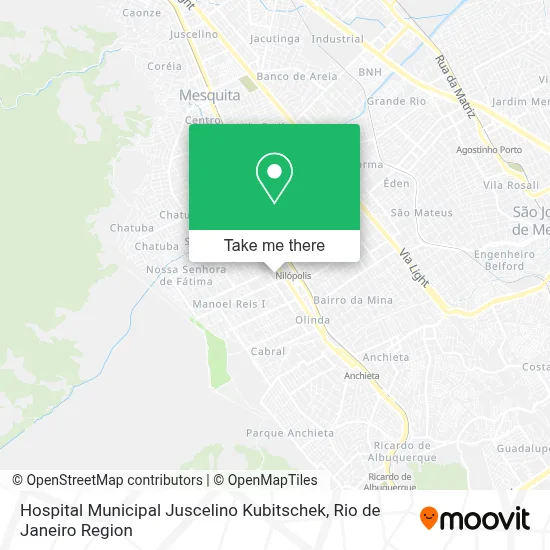 Hospital Municipal Juscelino Kubitschek map