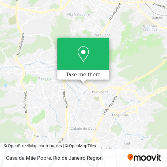 Mapa Casa da Mãe Pobre