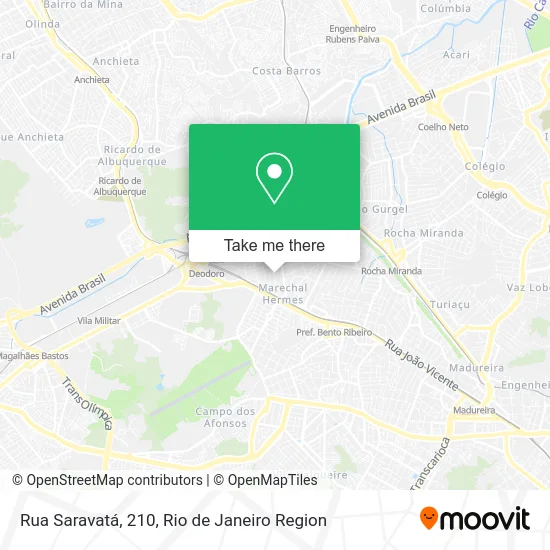 Rua Saravatá, 210 map