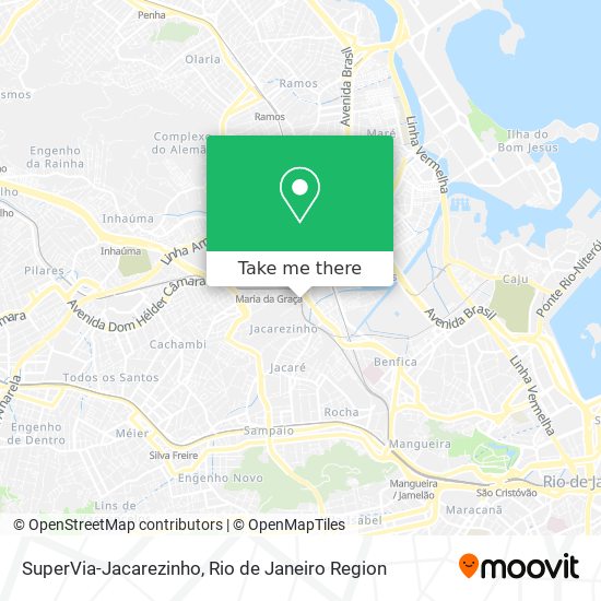SuperVia-Jacarezinho map
