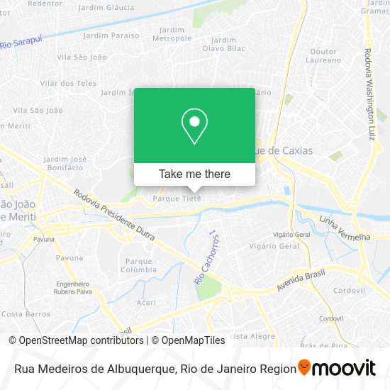 Rua Medeiros de Albuquerque map